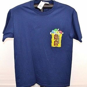M & M World T-shirt NWT S Blue short sleeve unisex